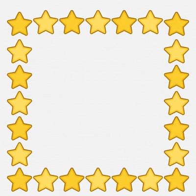 Yellow Star Border Clipart