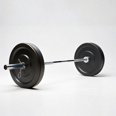 Black Weight Plates on Barbell