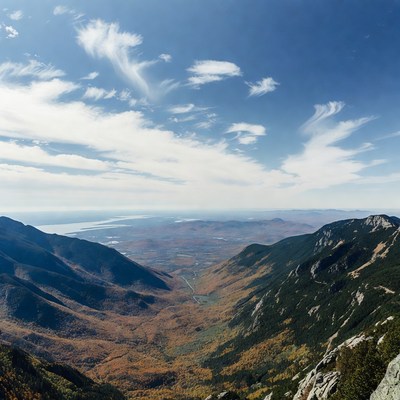 Autumn Valley View from Mountain