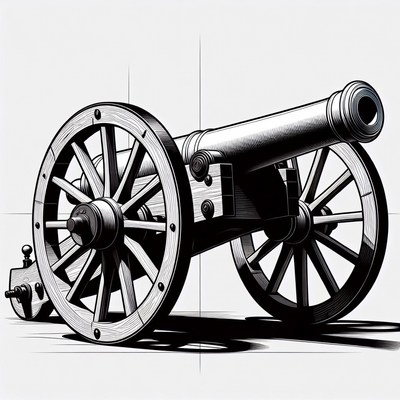 Vintage Cannon Illustration