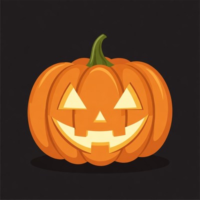 Jack-o'-lantern pumpkin illustration