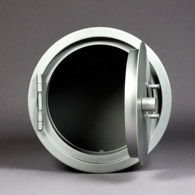 Open Circular Safe Door