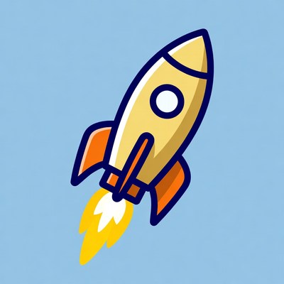 Rocket launching with flames