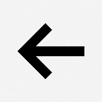 Black Left Arrow Icon