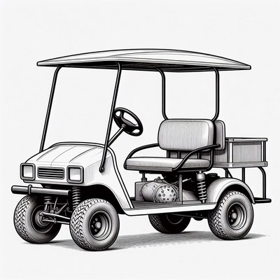 Golf Cart Illustration