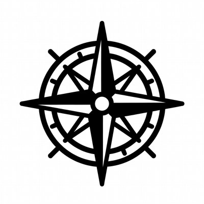 Black Compass Icon