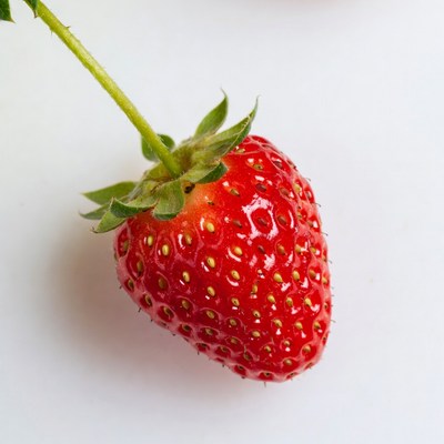 Fresh strawberry on white background