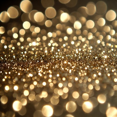 Golden Bokeh Lights Background