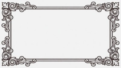 Ornate Vintage Frame Border