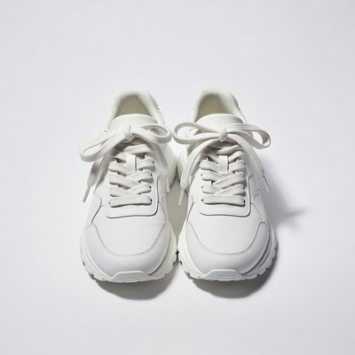 White chunky sneakers pair