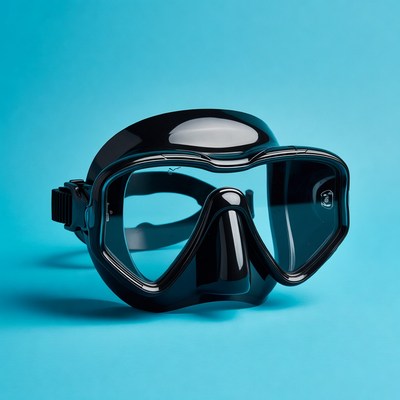 Black Scuba Diving Mask
