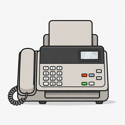 Fax Machine with Phone
