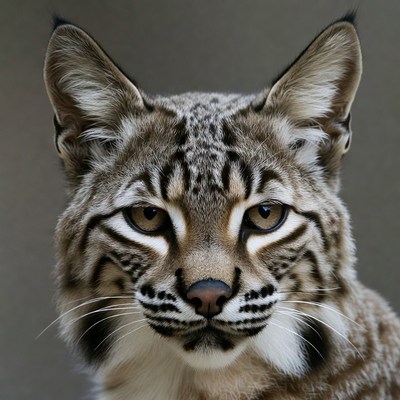 Bobcat close-up portrait