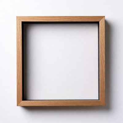 Empty Oak Picture Frame