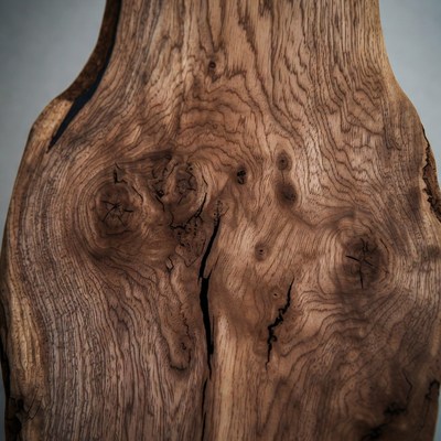 Closeup of natural oak wood slab