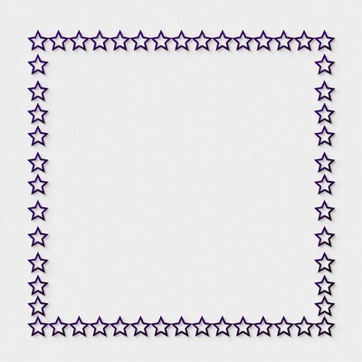 Purple Star Border Frame