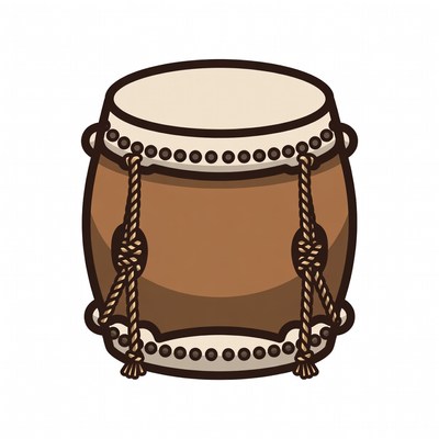 Taiko Drum Illustration