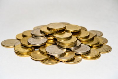 Pile of Gold and Silver Coins
