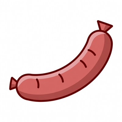 Cartoon Sausage Clip Art