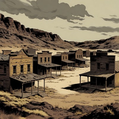 Abandoned Wild West Ghost Town