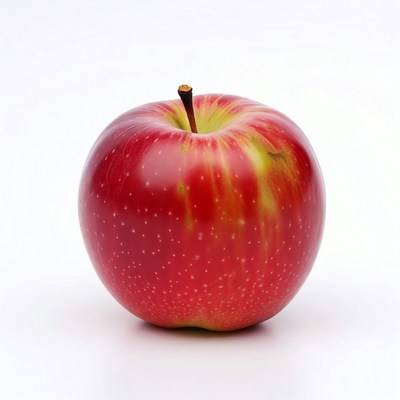 Red apple with stem