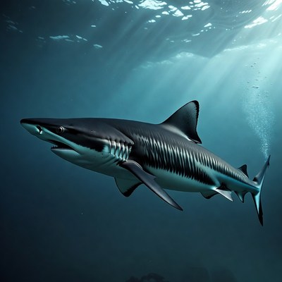 Blacktip Reef Shark Underwater