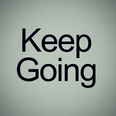 Keep Going text
