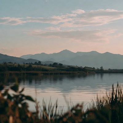Mountain Lake with Reflections