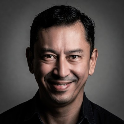 Smiling Asian man portrait