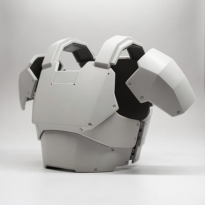 White Futuristic Armor Shoulders