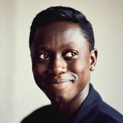 Smiling African man portrait