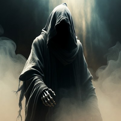 Grim Reaper in Dark Mist