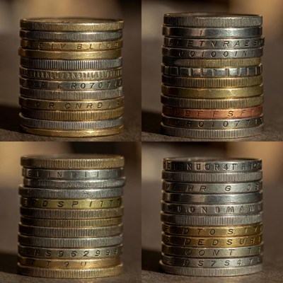 Stacked World Coins Collection