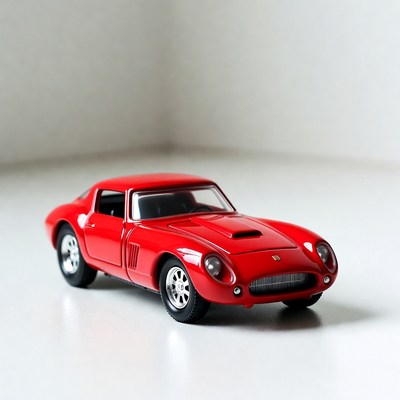 Red Diecast Sports Car
