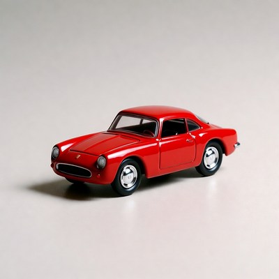 Red classic sports car model