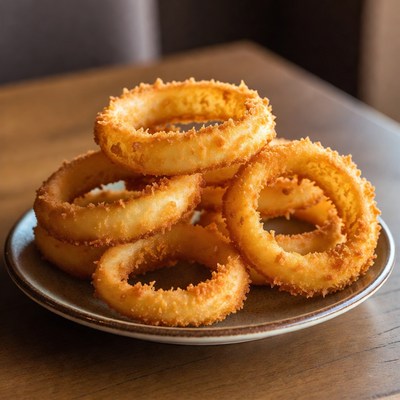 Stack of Crispy Onion Rings