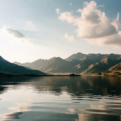 Mountain Lake with Reflections