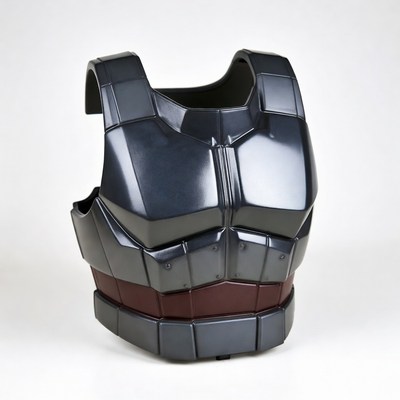 Black Futuristic Armor Chest Piece