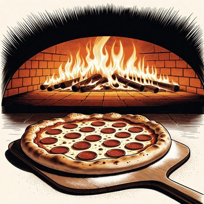 Pizza from Wood-Fired Oven