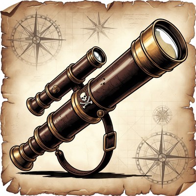 Pirate Telescope with Compasses