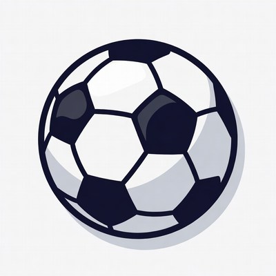 Black and White Soccer Ball