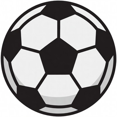 Black and White Soccer Ball