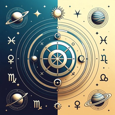 Zodiac Signs with Planets and Stars