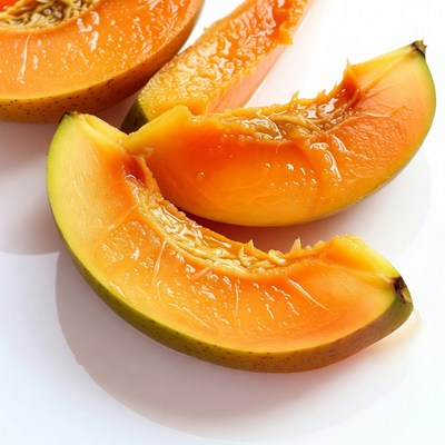 Sliced Cantaloupe Melon Pieces