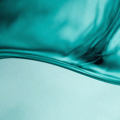 Abstract Turquoise Fluid Wave