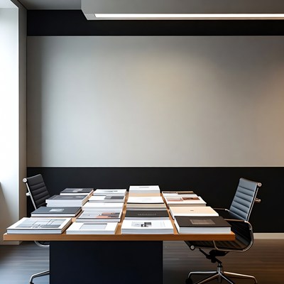 Books on Modern Office Desk