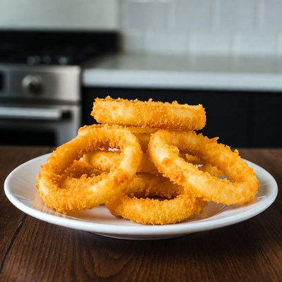 Stack of Crispy Onion Rings