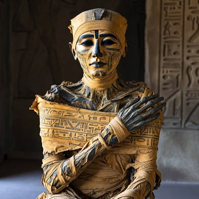 Ancient Egyptian Mummy Statue