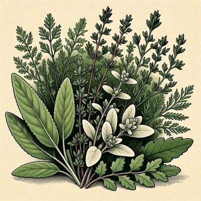 Fresh Herbs Illustration