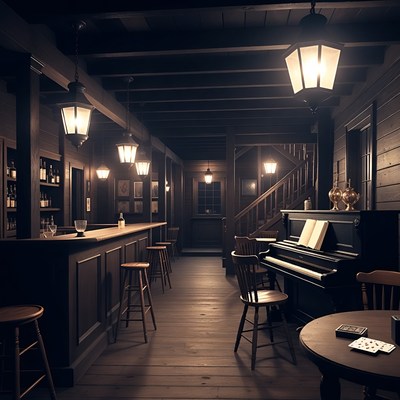 Old West Saloon Interior